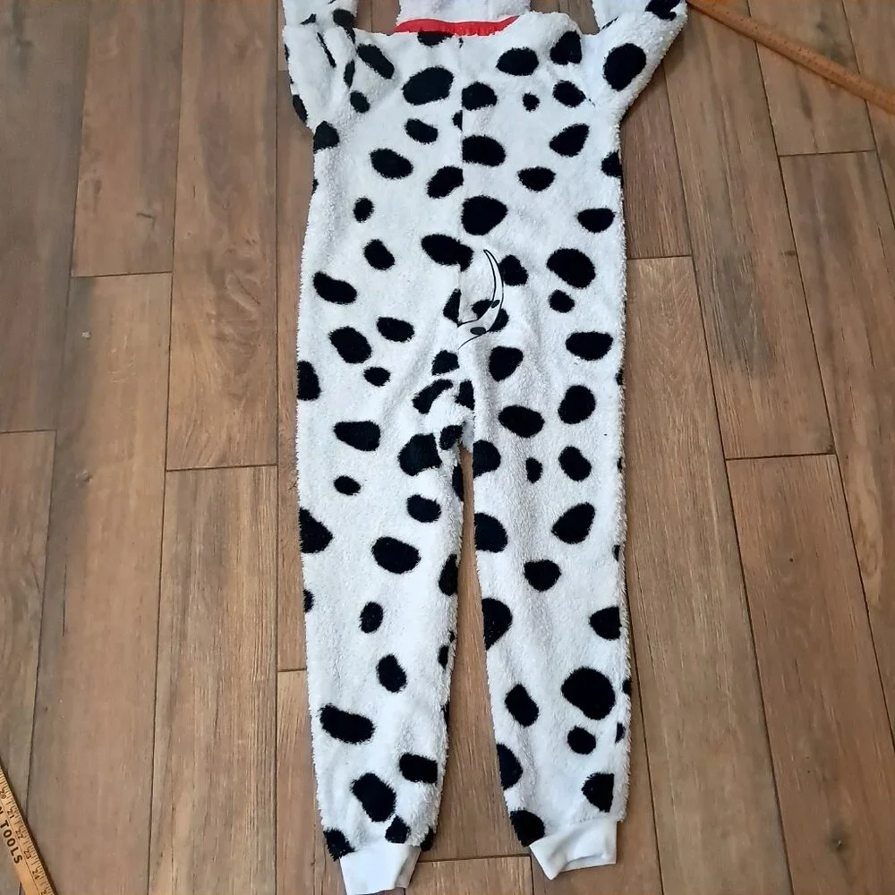 Disney Store 101 Dalmatians Dog Costume kids‎ 9/10 Pajamas unionsuit pj onepiece - Picture 12 of 14